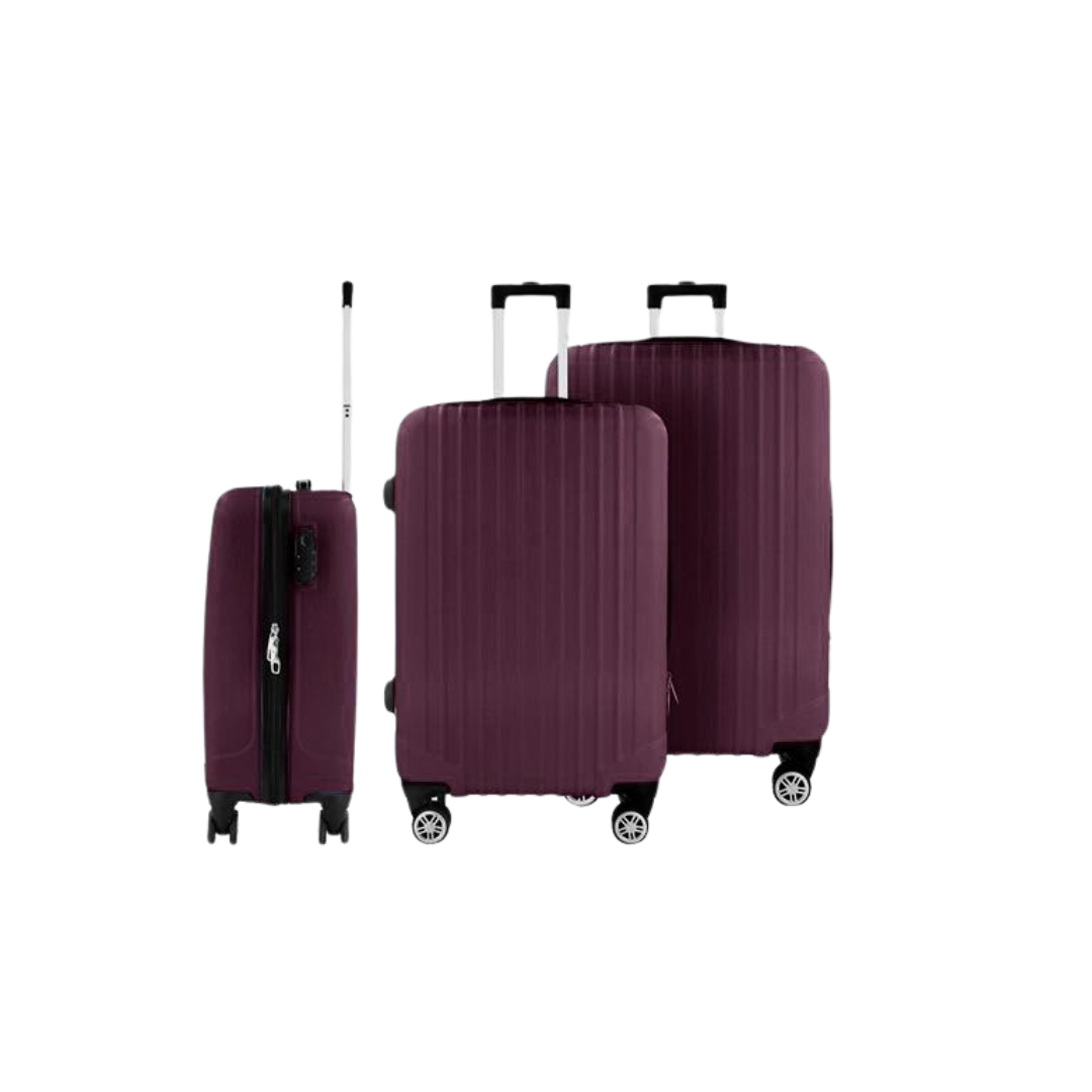 Hoffmans - Travel Line 3PC Luggage Set - 4 Wheels