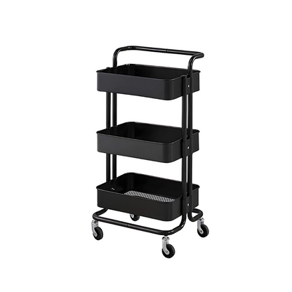 3 Tier Metal Multifunctional Trolley with Wheels