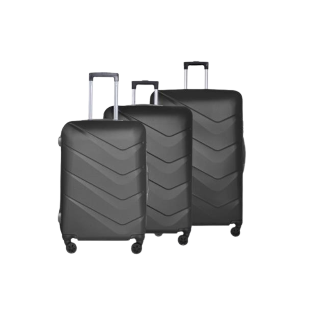 Hoffmans - Travel Line 3PC Luggage Set - 4 Wheels