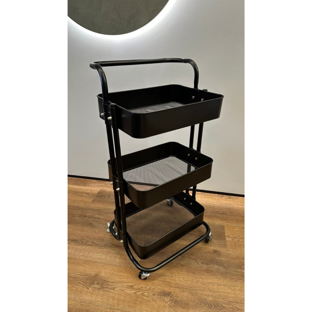 3 Tier Metal Multifunctional Trolley with Wheels