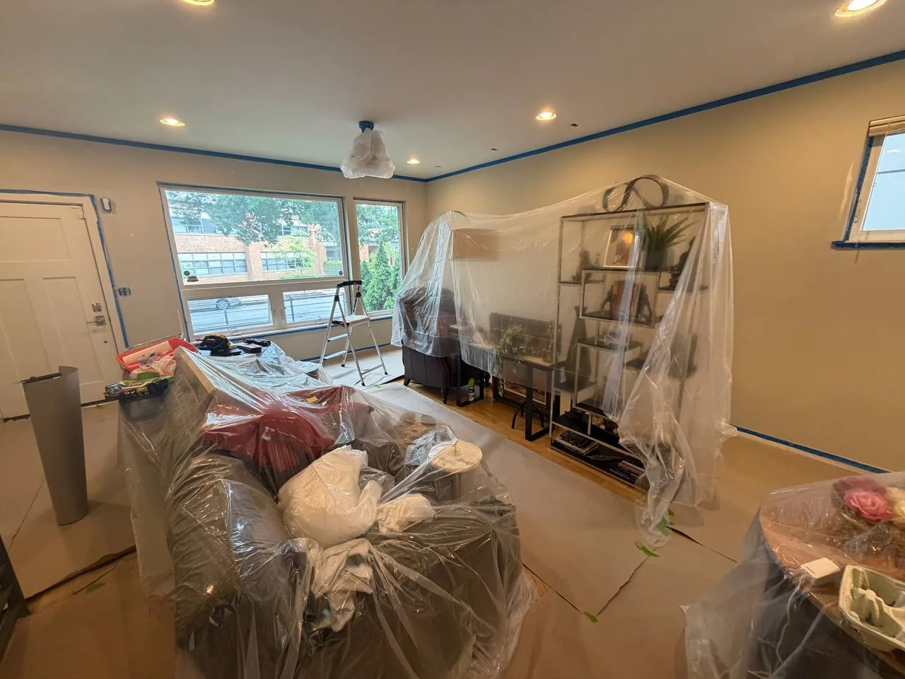 Interior painting preparation